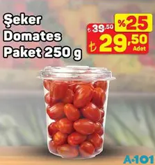 ŞEKER DOMATES PAKET 250 G fiyat ve kampanya bilgisi